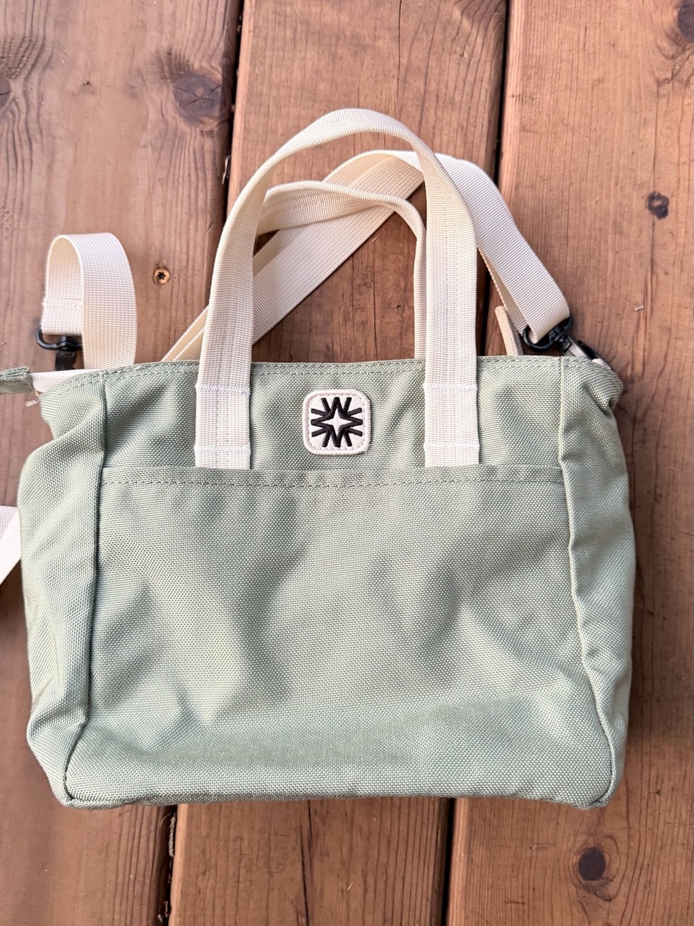 Walker family goods Kids tiny tote in Sage Canvas Tote